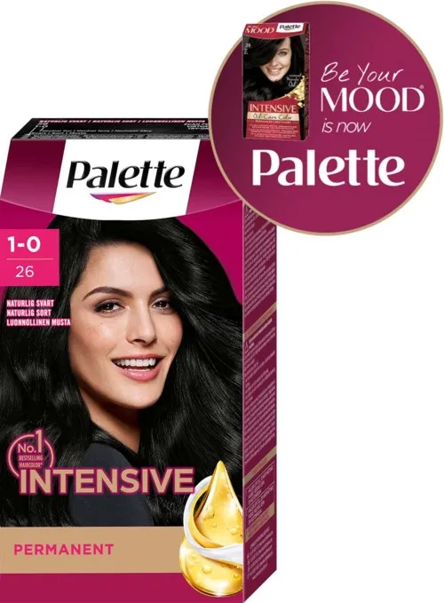 Schwarzkopf Palette Intensive Creme Coloration 1-0 Deep Natural Black
