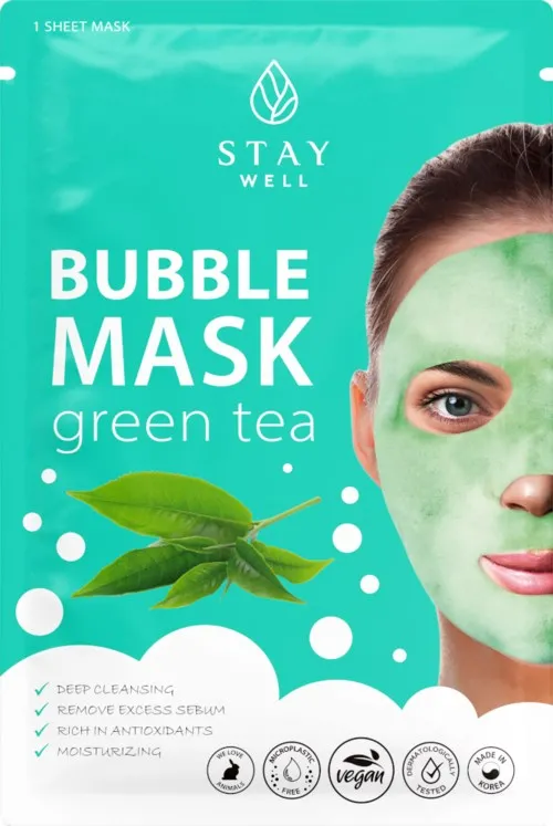 Stay Well Deep Cleansing Bubble Mask Green Tea 1 pcs 20 g