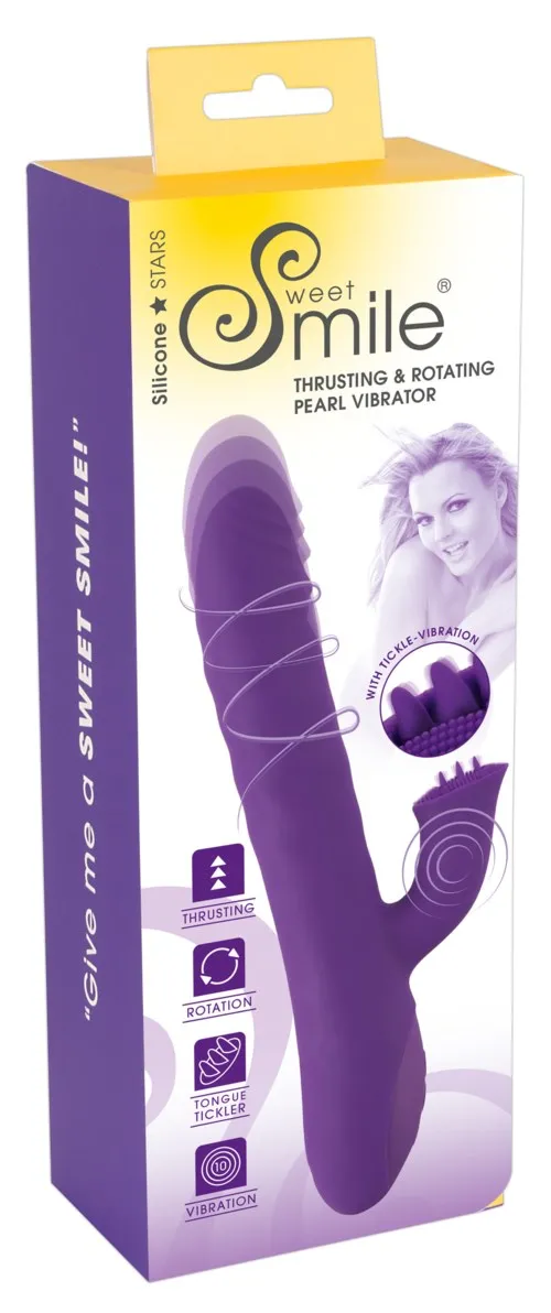 Sweet Smile Thrusting & Rotating Pearl Vibrator