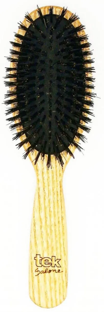 Tek Big Oval Brush With Pure Wild Boar Bristles