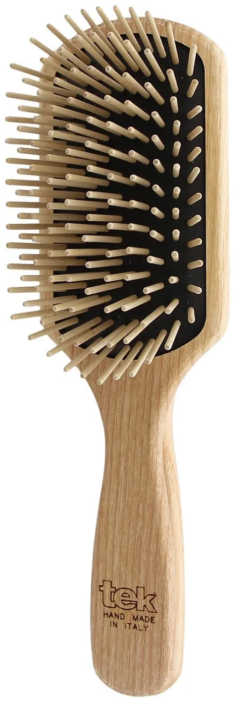 Tek Large Paddle Brush With Long Wooden Pins