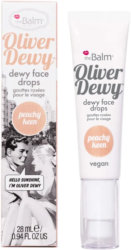 the Balm Oliver Dewy Face Drops Peachy Keen