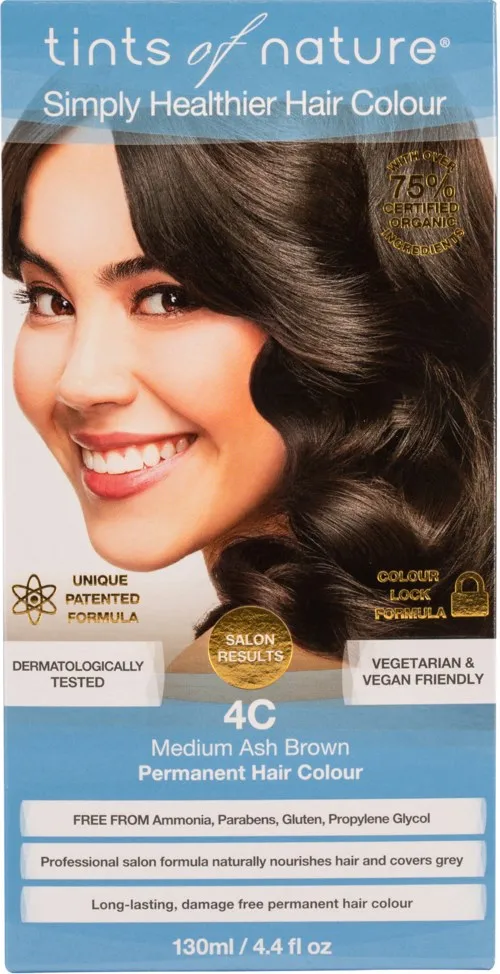 Tints of Nature Permanent Hair Colour 4C Medium Ash Brown