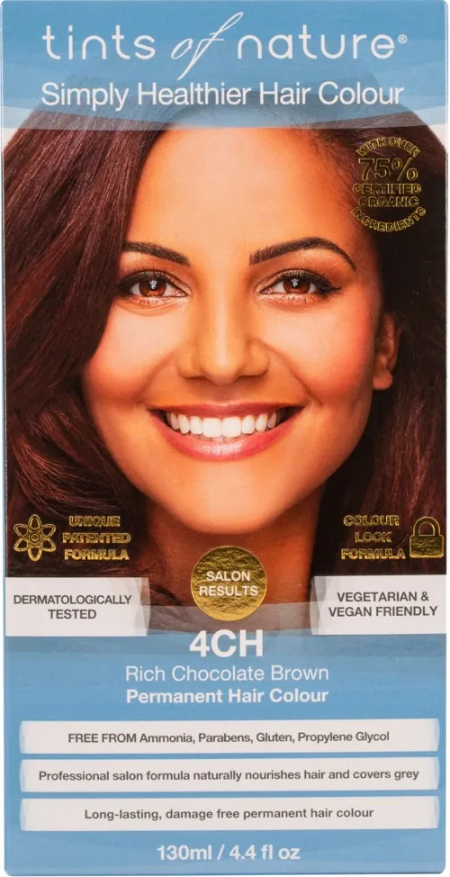 Tints of Nature Permanent Hair Colour 4CH Rich Chocolate Brown