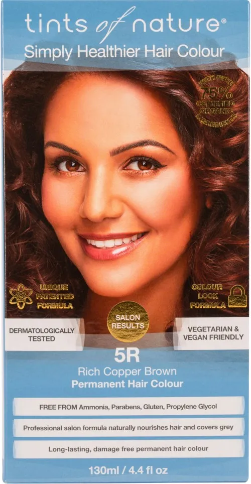 Tints of Nature Permanent Hair Colour 5R Rich Copper Brown
