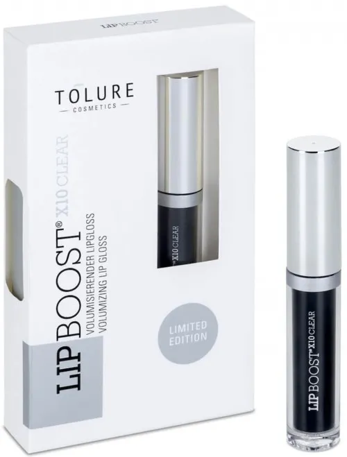 Tolure LipBoost Limited Edition Volumizing Lip Gloss X10 Clear