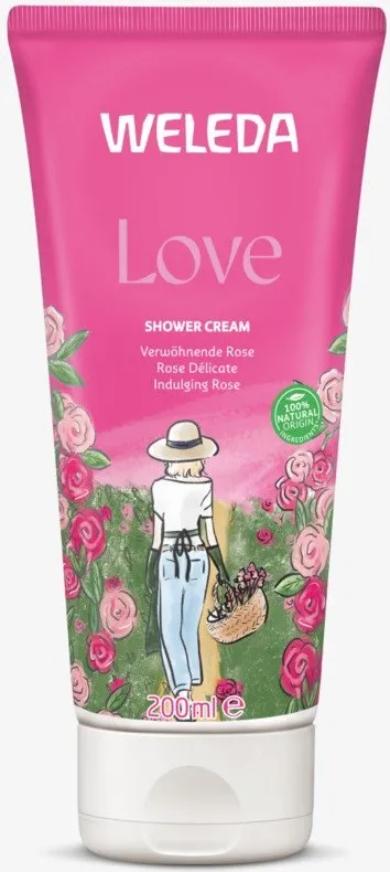 Weleda Love Shower Cream Rose 200 ml