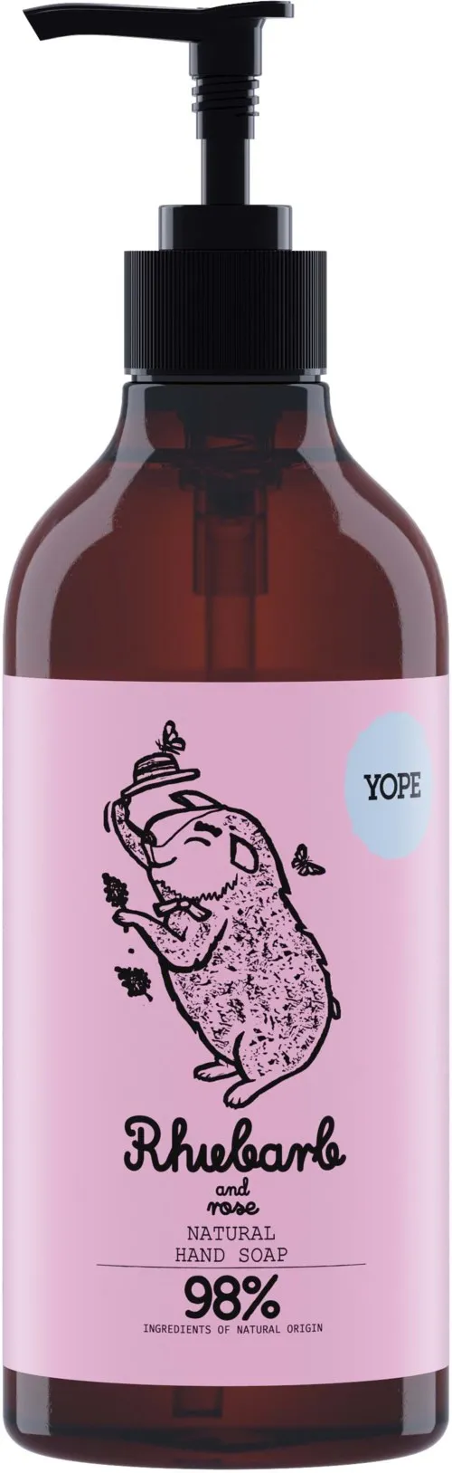 YOPE Botanical Natural Hand Soap Rhubarb & Rose 500 ml